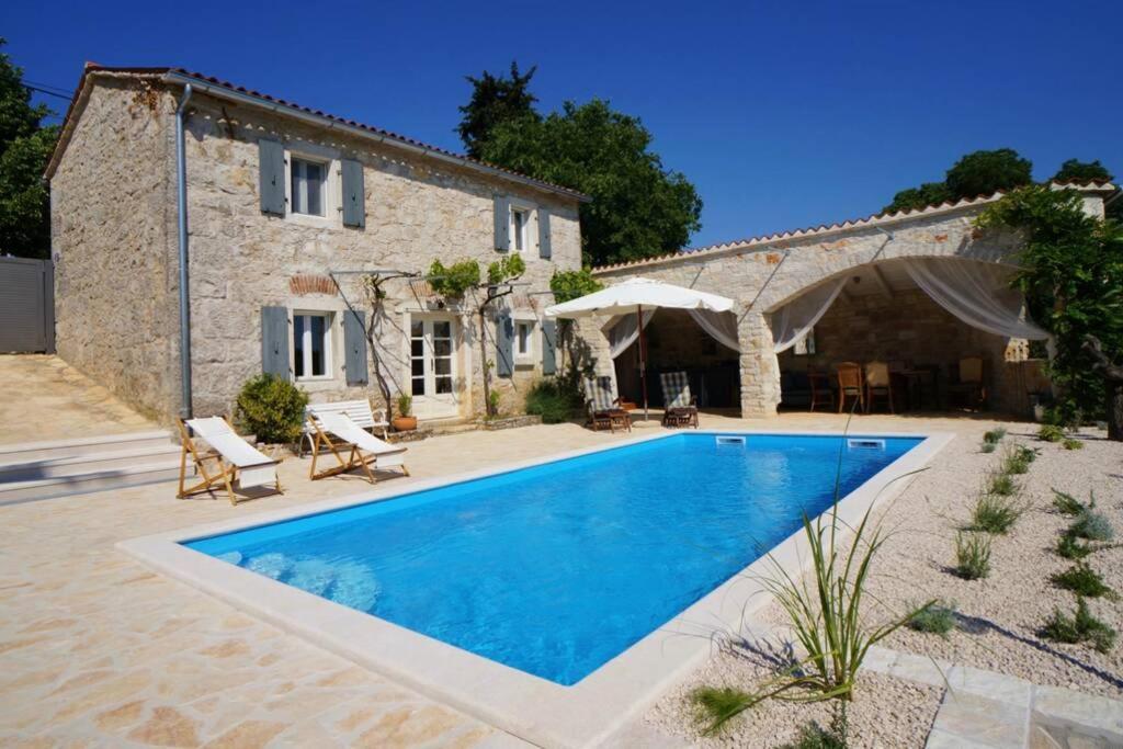 Ferienhaus Villa Alisia, Wunderschoenes Natursteinhaus Bei Porec, Istrien, Kroatien Vranje Selo Exterior photo